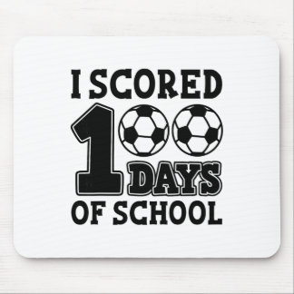I Scored 100 Days Of School Soccer Kids Student Te マウスパッド