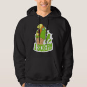 I Scream Ice Cream Parrot Screaming for Cockatiels パーカ (正面)