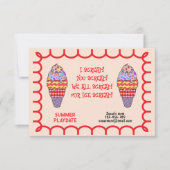 I Scream Playdate Invitation 招待状 (正面)