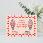 I Scream Playdate Invitation 招待状 (スタンド正面)