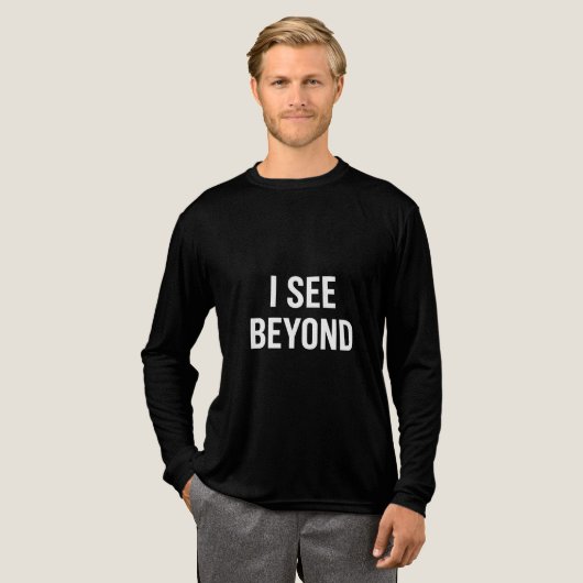 I SEE BEYOND — Spiritual Awakened Third Eye Energy トライブレンドＴシャツ (正面全体)