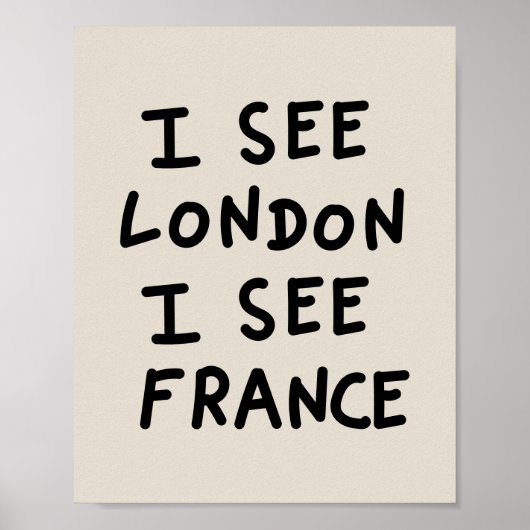 I see london I see France ポスター (正面)
