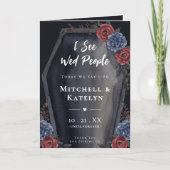 I See Wed People Coffin Floral Gothic Wedding プログラム (正面)