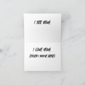 I See you staring bear カード (内部)