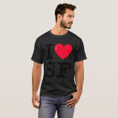 I Sfタイプライターフォント Tシャツ (正面フル)