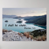 I Shall Be Whole - Bible Verse Art ポスター (正面)