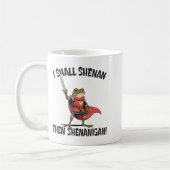 I Shall Shenan Then Shenanigan Cute Quest Frog  コーヒーマグカップ (左)