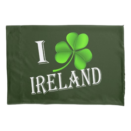 I Shamrockアイルランドwt pccnt 枕カバー (正面)