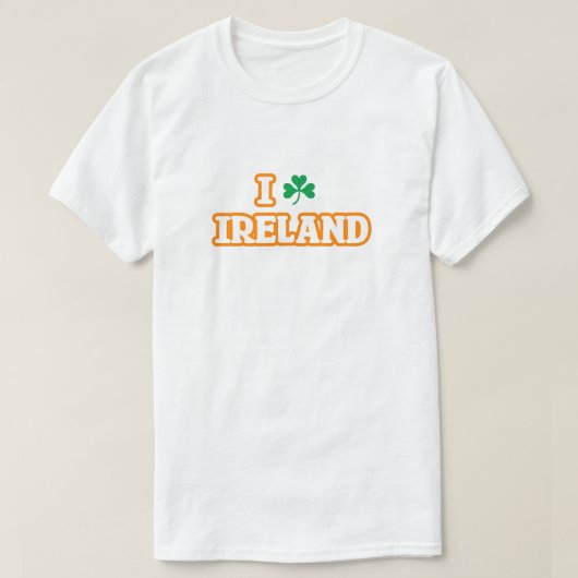 「I [SHAMROCK] IRELAND」ティー Tシャツ (デザイン正面)