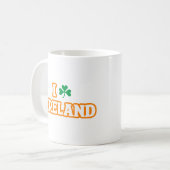 "I [SHAMROCK] IRELAND"マグカップ コーヒーマグカップ (正面左)