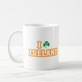 "I [SHAMROCK] IRELAND"マグカップ コーヒーマグカップ (左)