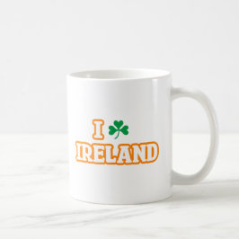 "I [SHAMROCK] IRELAND"マグカップ コーヒーマグカップ