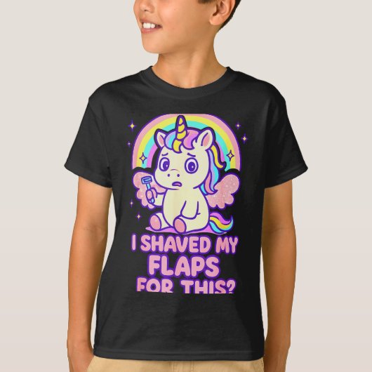 I Shaved My Flaps For This Embarring Women Adult H Tシャツ (正面)