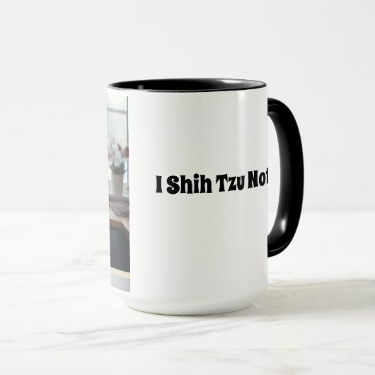 I Shih Tzu Not Christmas Coffee Mug Cup マグカップ (正面右)