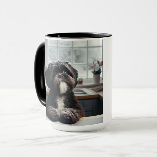 I Shih Tzu Not Christmas Coffee Mug Cup マグカップ (正面左)