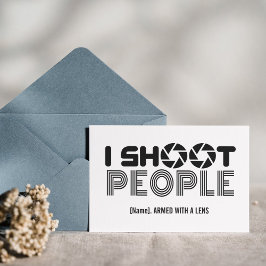 I shoot people funny photographer lover quote シーズンポストカード
