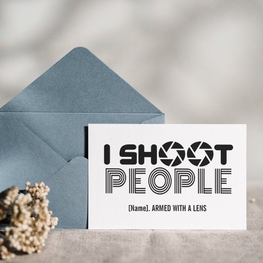 I shoot people funny photographer lover quote シーズンポストカード
