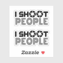 I shoot people funny photographer lover quote シール