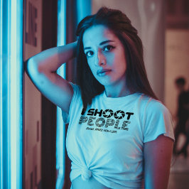 I shoot people funny photographer lover quote tシャツ