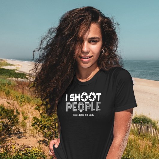 I shoot people funny photographer lover quote tシャツ