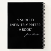 I Should Infinitely Prefer A Book I - Jane Austen ノートブック (裏面)
