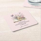 I Should Infinitely Prefer A Book II - Jane Austen スクエアペーパーコースター (アングル)