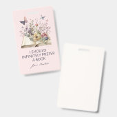 I Should Infinitely Prefer A Book II - Jane Austen バッジ (正面＆裏面)