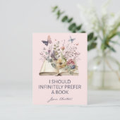 I Should Infinitely Prefer A Book II - Jane Austen ポストカード (スタンド正面)