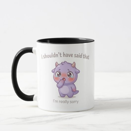 I Shouldn’t Have Said That Apology Gift Mug マグカップ (左)