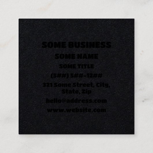 I Shuriken Ninja ~ Japanese Nihongo Kanji Language スクエア名刺 (裏面)