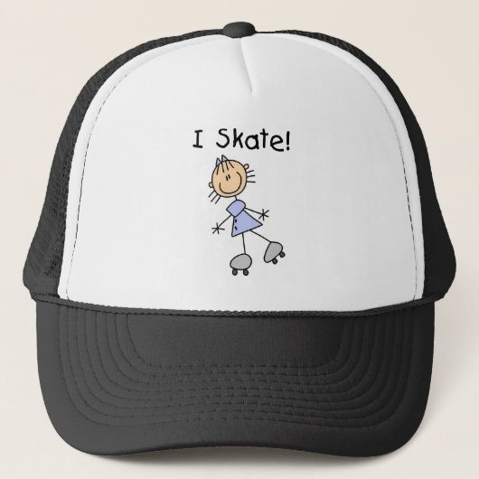 I Skate – ガールローラースケーター キャップ (正面)