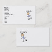 I Skate – ガールローラースケーター 名刺 (正面/裏面)