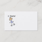 I Skate – ガールローラースケーター 名刺 (裏面)