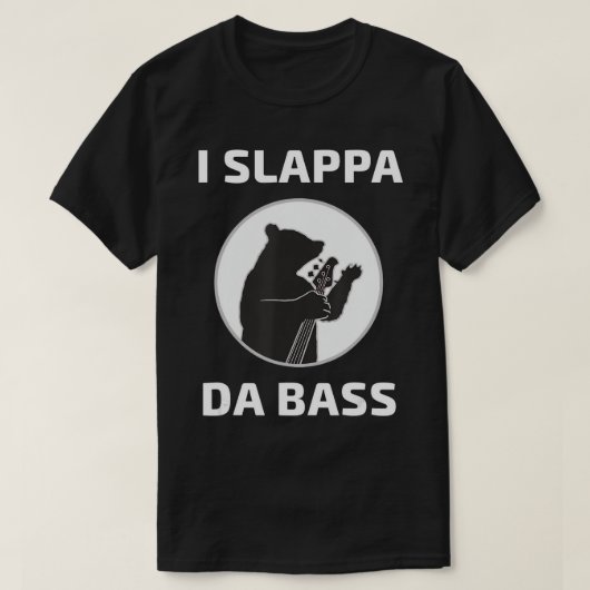 I Slappa Da Bass T-Shirt Bear's Base 遊 Guitar Tシャツ (デザイン正面)