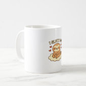 I Sloth You - Cute Kawaii Sloth Love Pun Design Cl コーヒーマグカップ (正面左)