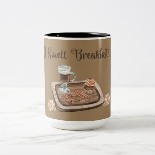 I Smell Breakfast Two-Tone Coffee Mug ツートーンマグカップ (中央)