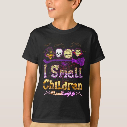 I Smell Children Lunch Lady Life Halloween Lunch L Tシャツ (正面)