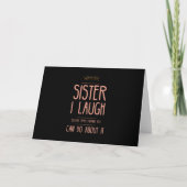 I smile funny gifts for sisters aunties from broth カード (正面)