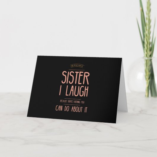 I smile funny gifts for sisters aunties from broth カード (正面)