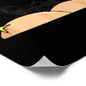 I Snort Crack Skeleton Funny Skull Butt Soky Hallo ポスター (角)