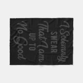 I Solemnly Swear, That I Am Up To No Good, Funny フリースブランケット (正面(横))