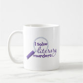 I Solve Literary Murders Mug コーヒーマグカップ (左)
