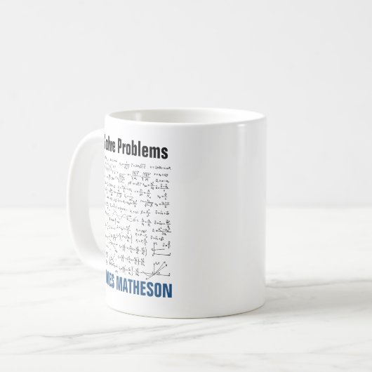 I Solve Problems Funny Math Equations Personalized コーヒーマグカップ (正面左)