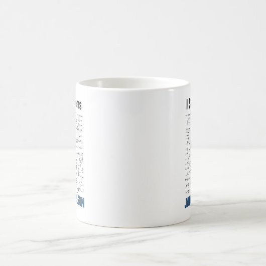 I Solve Problems Funny Math Equations Personalized コーヒーマグカップ (中央)