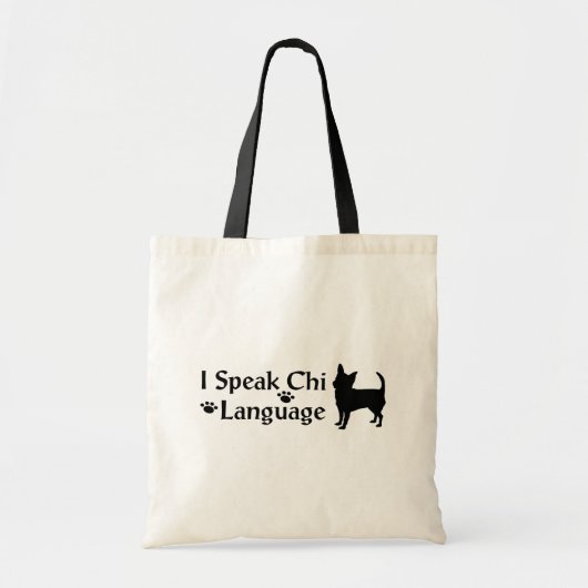 I Speak Chi Language Tote Bag トートバッグ (正面)