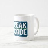 I Speak G-Code CNC Machinist Programmer Funny  コーヒーマグカップ (正面右)