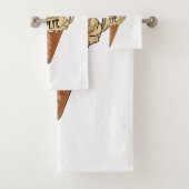 I split, cute banana ice cream バスタオルセット (インサイチュ)