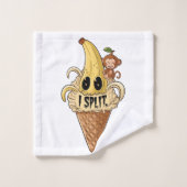 I split, cute banana ice cream バスタオルセット (ウォッシュタオル)