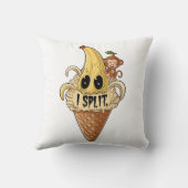 I split, cute banana ice scream クッション (裏面)