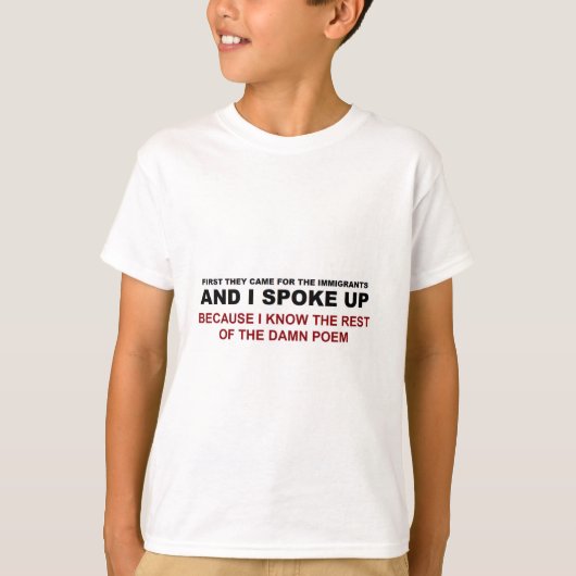 I Spoke Up Tシャツ (正面)